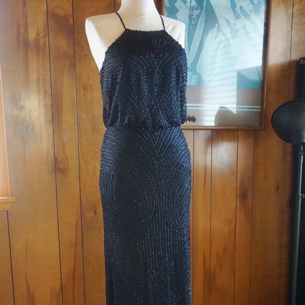 Beaded evening gown